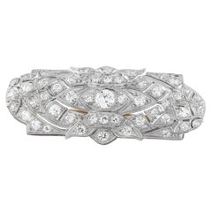Tiffany & Co. Platinum 1.50ct Diamond Art Deco Brooch TI02-070226