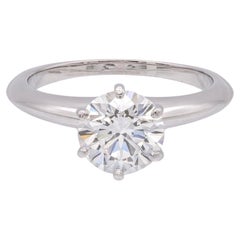 Tiffany & Co. Platinum 1.50ct F-VS1 Round Diamond Solitaire Engagement Ring