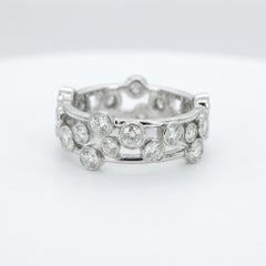 Tiffany & Co Platinum 1.60ct F VS1 Diamond Eternity Bubble Ring