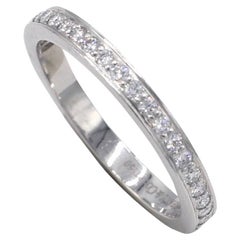 Tiffany & Co. Platinum .17 Carat Diamond Wedding Band Ring