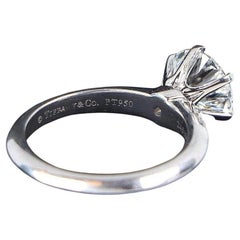 Tiffany & Co. Platinum 1.70 Carat Round Brilliant Diamond Engagement Ring