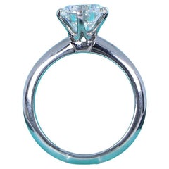Tiffany & Co. Platinum 1.70 Carat Round Brilliant Diamond Engagement Ring