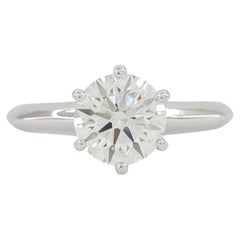 Tiffany & Co. Platinum 1.70 Carat Round Brilliant Diamond Engagement Ring