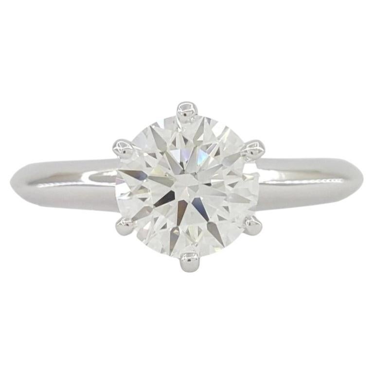 Tiffany & Co. Platinum 1.70 Carat Round Brilliant Diamond Engagement Ring