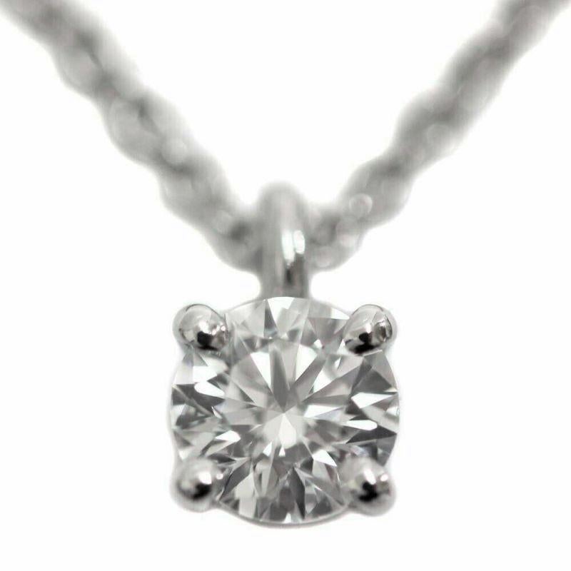 TIFFANY & Co. Platinum .17ct Solitaire Diamond Pendant Necklace

Metal: Platinum
Chain: 16