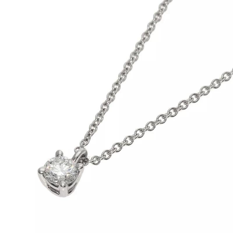TIFFANY & Co. Platinum .17ct Solitaire Diamond Pendant Necklace

Metal: Platinum
Chain: 16