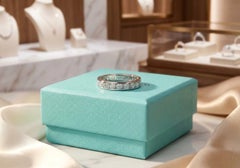 Tiffany & Co. Platinum 1.80 Carat Diamond Eternity Wedding Band Ring F VS1
