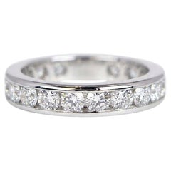 Tiffany & Co. Platin 1,80 Karat Diamant Eternity Band Ring F VS1