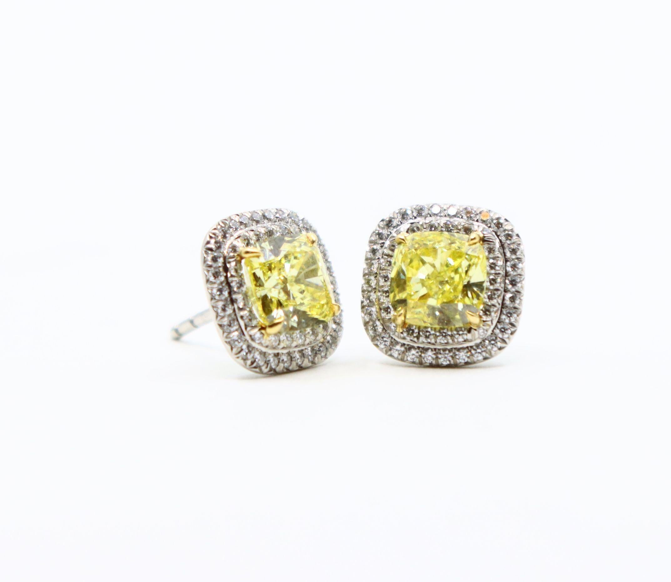 Tiffany & Co. Platin 18K Gold Soleste Gelb Diamant Ring & Ohrringe Set im Angebot 6