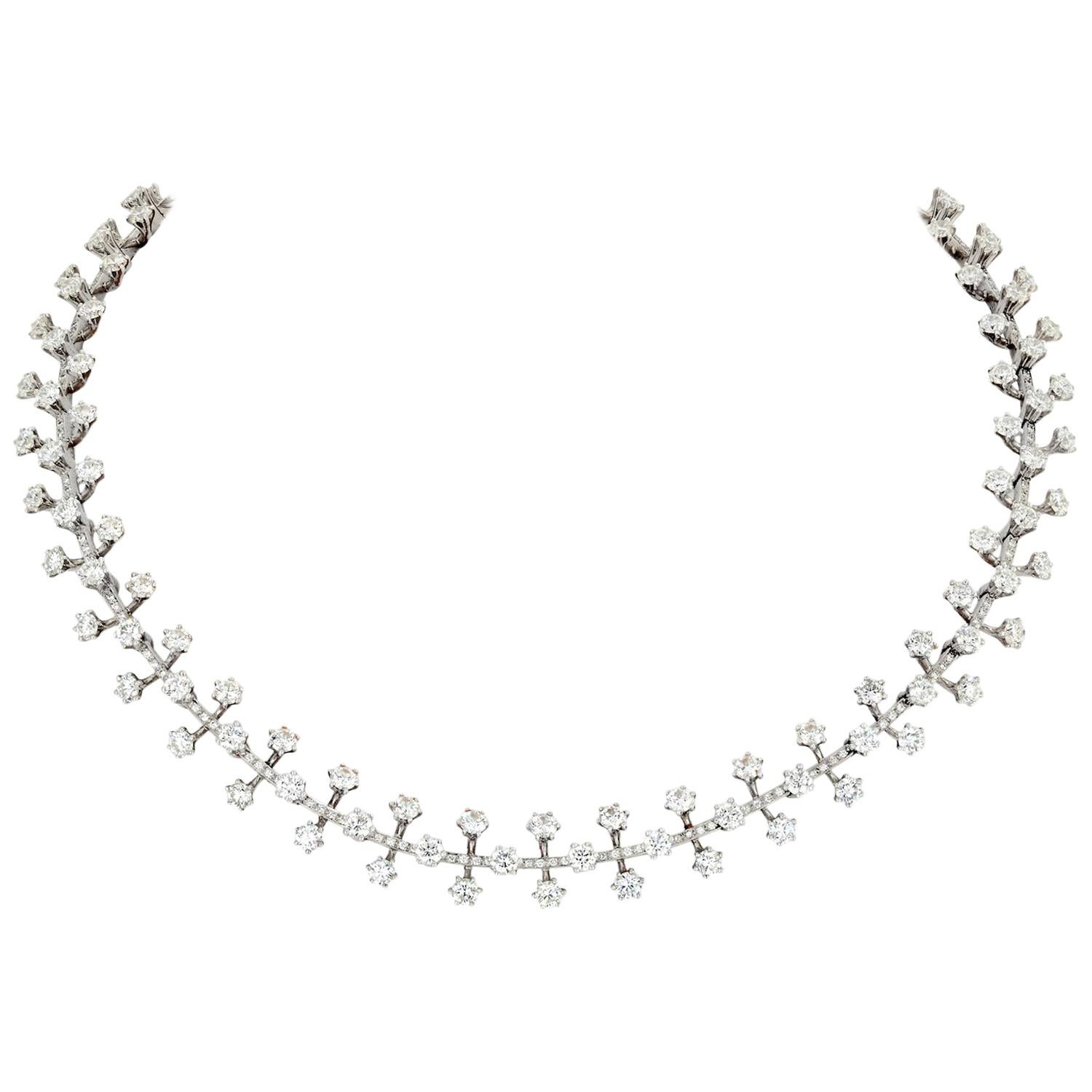 Tiffany & Co. Platinum 20 Carat Diamond Necklace
