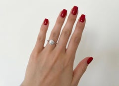 Tiffany & Co Platinum 2.00 Carat H VS1 Round Diamond Engagement Ring