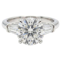 Tiffany & Co Platinum 2.00ct G VS1 Diamond Three-Stone Ring
