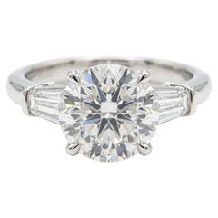Tiffany & Co Platinum 2.00ct G VS1 Diamond Three-Stone Ring (bague à trois pierres)