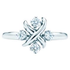 TIFFANY & Co. Platin .20ct Diamant Lynn Ring 7