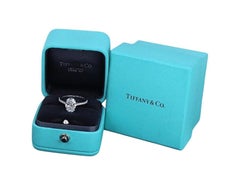 Tiffany & Co. Platinum 2.11 Carat Oval Diamond Engagement Ring