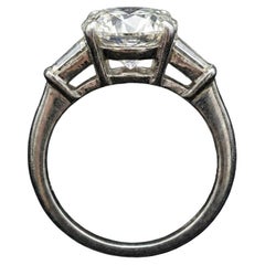 Tiffany & Co. Platinum 2.14 Carat E VS1 Round Brilliant Cut Diamond Ring