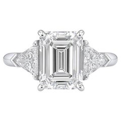 Tiffany & Co. Platinum 2.26 Carat Emerald-Cut Diamond Engagement Ring