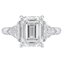 Tiffany & Co. Platinum 2.26 Carat Emerald-Cut Diamond Engagement Ring