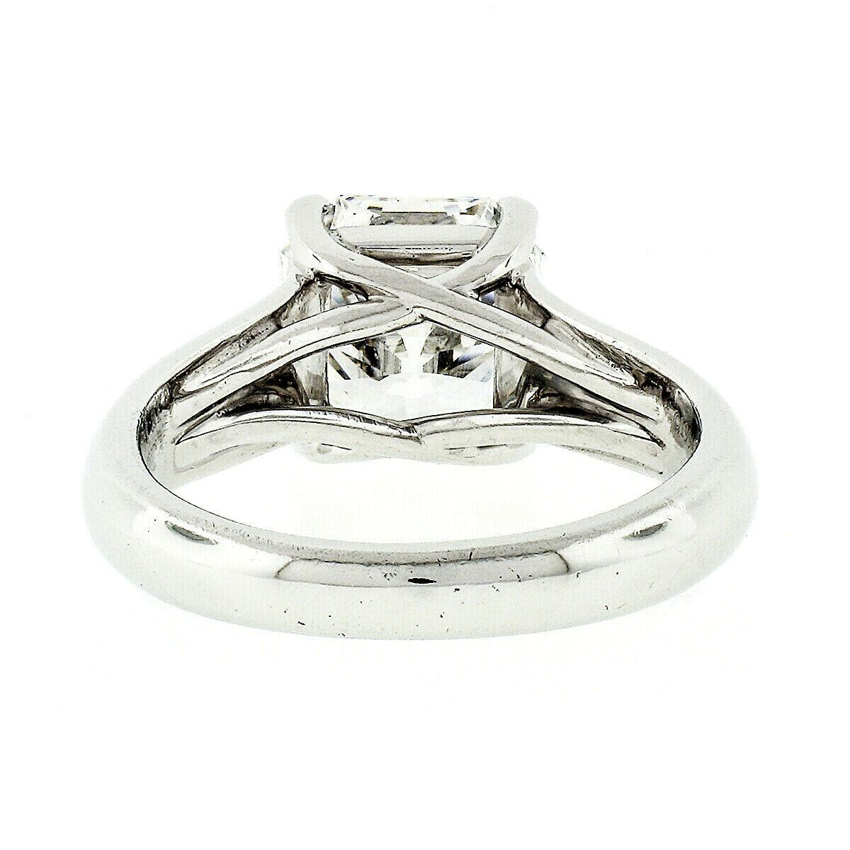 Tiffany & Co. Platinum 2.34 Carat E VS2 Lucida Diamond Solitaire Engagement Ring 4