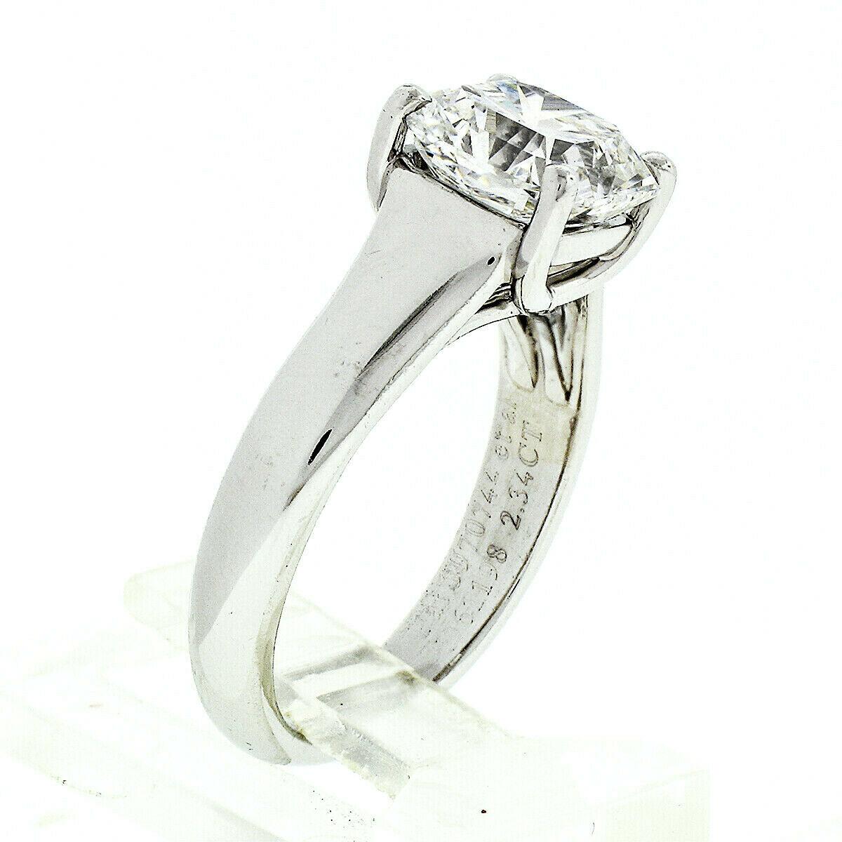 Tiffany & Co. Platinum 2.34 Carat E VS2 Lucida Diamond Solitaire Engagement Ring 1