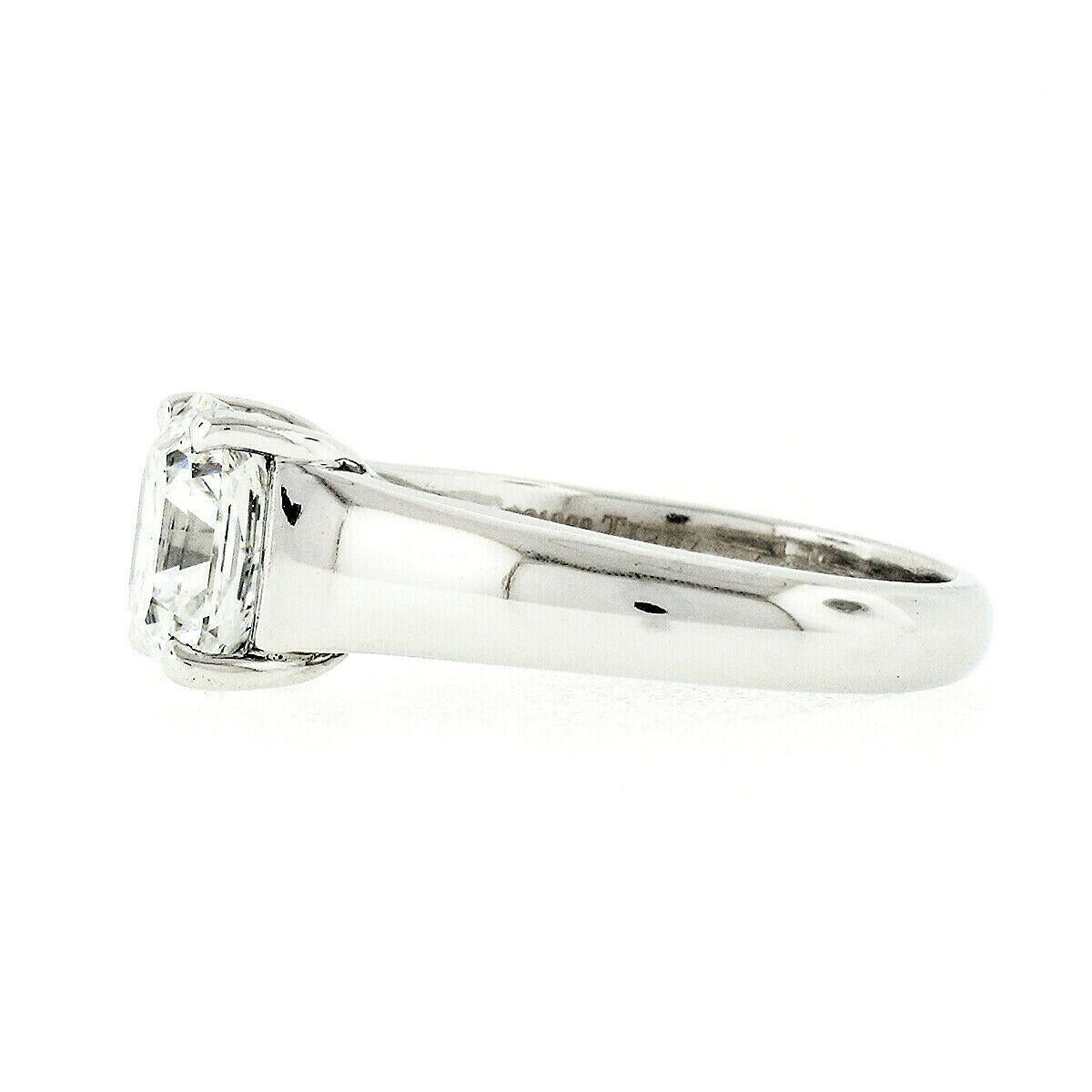 Tiffany & Co. Platinum 2.34 Carat E VS2 Lucida Diamond Solitaire Engagement Ring 2