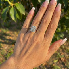 Tiffany & Co. Platinum 2.45 Carat D VS1 Emerald Cut Diamond Engagement Ring