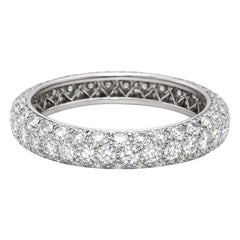 Tiffany & Co. Platinum 2.50 Carat Diamond Cluster Ring