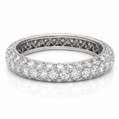 Tiffany 
Co. Platinum 2.50 Carat Diamond Cluster Ring