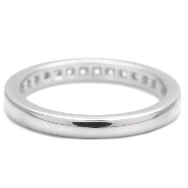 De las mujeres TIFFANY & Co. Alianza de Platino 2,5 mm Medio Círculo Diamante 4 en venta