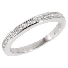 TIFFANY & Co. Platin 2,5 mm Halbkreis Diamant Ehering 5