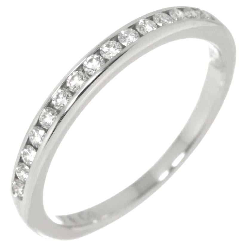 TIFFANY & Co. Platinum 2.5mm Half Circle Diamond Wedding Band Ring 5