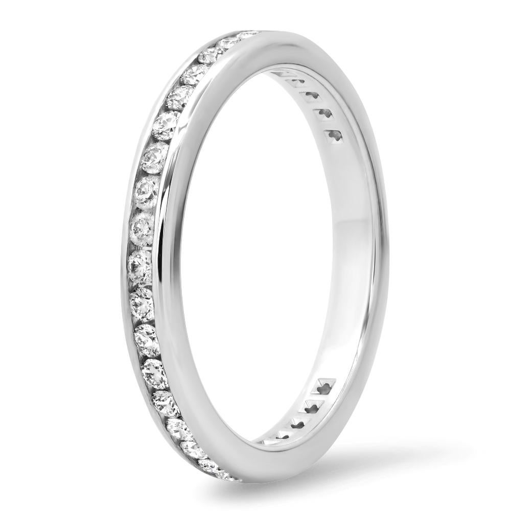 De las mujeres TIFFANY & Co. Alianza de Platino con Diamantes en Círculo Completo de 2 mm 5