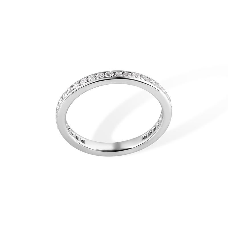 TIFFANY & Co. Alianza de Platino con Diamantes en Círculo Completo de 2 mm 6 en Bueno estado para la venta en Los Angeles, CA