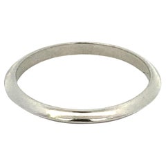 Tiffany & Co Platinum Knife Edge Wedding Band
