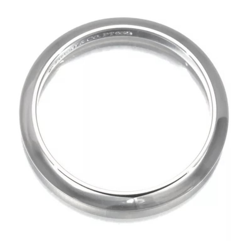 Women's TIFFANY & Co. Platinum 2mm Knife Edge Wedding Band Ring 5