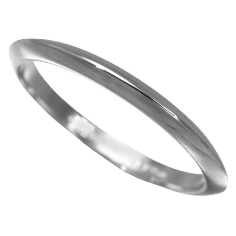 TIFFANY & Co. Anello in platino con bordo a coltello di 2 mm 5