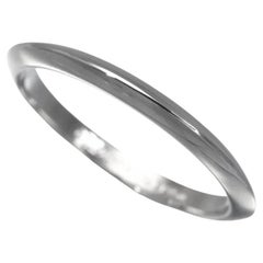 TIFFANY & Co. Platinum 2mm Knife Edge Wedding Band Ring 5