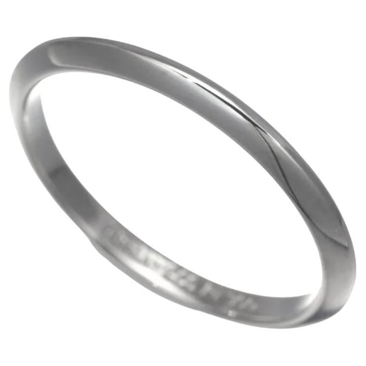 TIFFANY & Co. Anillo de boda de platino de 2 mm con filo de cuchillo 5.5