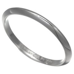 TIFFANY & Co. Anello in platino con bordo a coltello da 2 mm 5.5