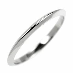 TIFFANY & Co. Platinum 2mm Knife Edge Wedding Band Ring 6