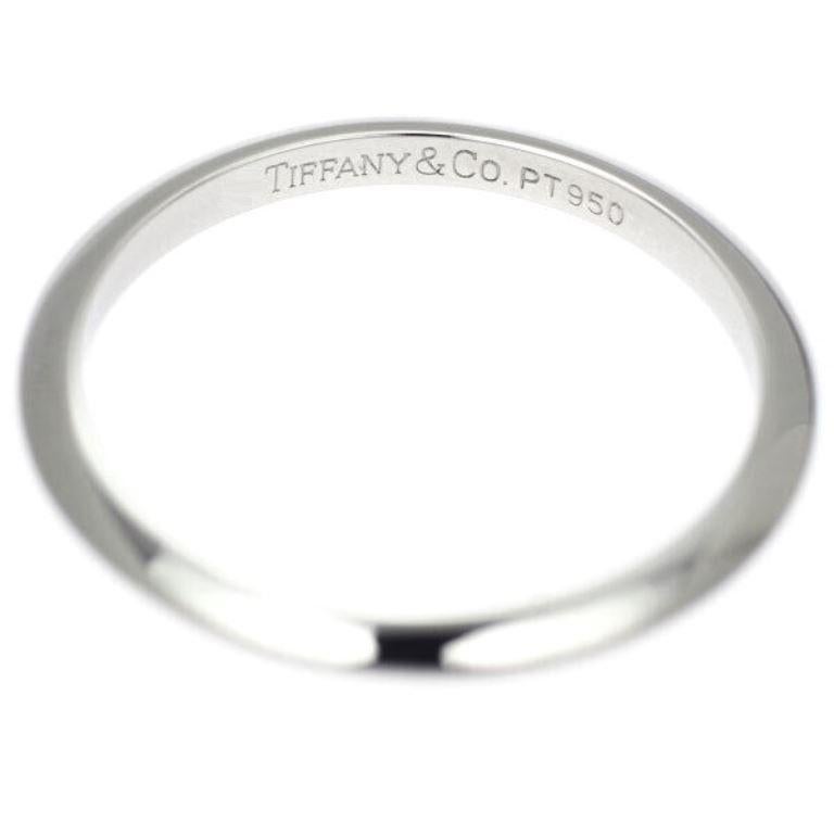 TIFFANY & Co. Anello in platino con bordo a coltello da 2 mm 7 In condizioni ottime in vendita a Los Angeles, CA