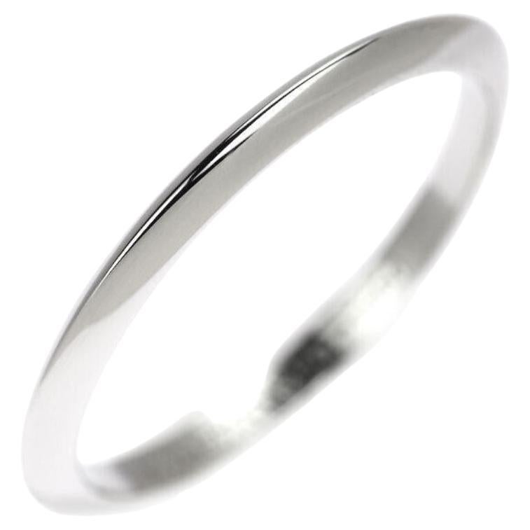 TIFFANY & Co. Anillo de boda de platino de 2 mm con filo de cuchillo 7