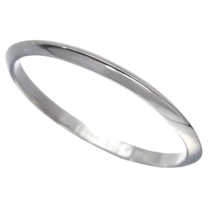 TIFFANY & Co. Anillo de boda de platino de 2 mm con filo de cuchillo 9