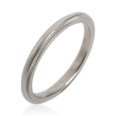 Tiffany & Co. Platinum  2mm Milgrain Band