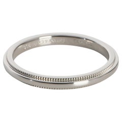 Tiffany & Co. Platinum  2mm Milgrain Band