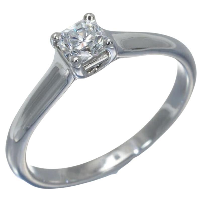 Tiffany & Co. Platinum .30ct Lucida Diamond Engagement Ring For Sale