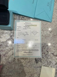 Tiffany & Co. Platinum 3.20 Carat I/VS1 Round Brilliant Diamond Engagement Ring