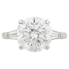 Tiffany & Co. Platinum 3.20 Carat I/VS1 Round Brilliant Diamond Engagement Ring