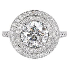 Tiffany
Co. Platinum 3.66 Carat Round Diamond Double Halo Engagement Ring Tiffany
Co. Platinum 3.66 Carat Round Diamond Double Halo Engagement Ring