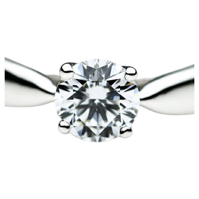 TIFFANY & Co. Bague de fiançailles Harmony en platine avec certificat et diamant de 0,36ct